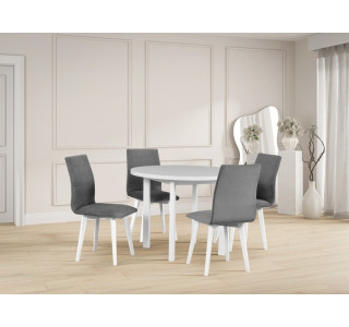 Jedálenský set – stôl POLI 2 a stoličky LUNA 2 Jedálenský set – stôl POLI 2 a stoličky LUNA 2