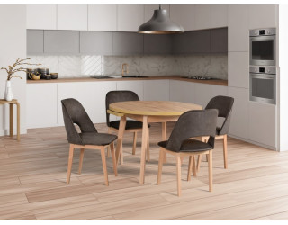Jedálenský set – stôl OSLO 3 L a stoličky MONTI 2 Jedálenský set – stôl OSLO 3 L a stoličky MONTI 2