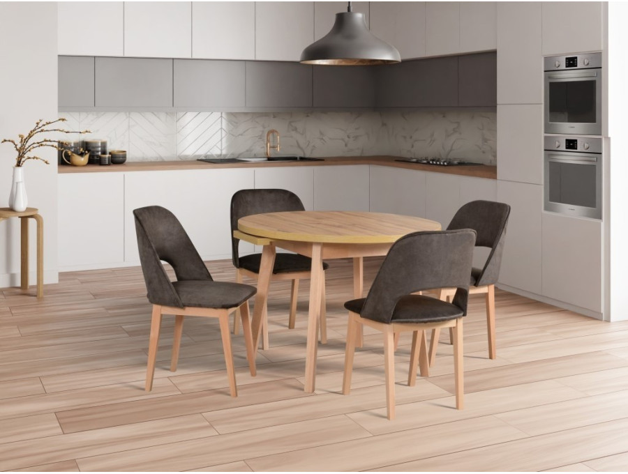Jedálenský set – stôl OSLO 3 L a stoličky MONTI 2 Jedálenský set – stôl OSLO 3 L a stoličky MONTI 2