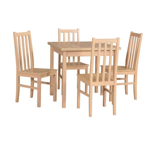 Jedálenský set – stôl MAX 9 a stoličky BOS 10 D Jedálenský set – stôl MAX 9 a stoličky BOS 10 D