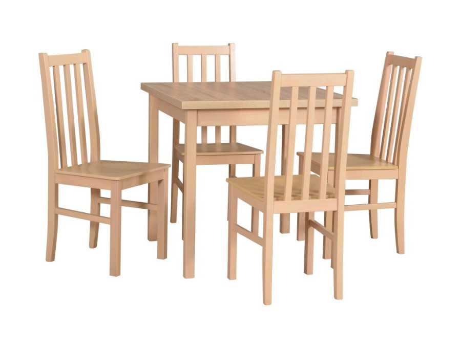 Jedálenský set – stôl MAX 9 a stoličky BOS 10 D Jedálenský set – stôl MAX 9 a stoličky BOS 10 D
