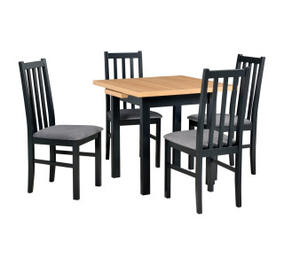 Jedálenský set – stôl MAX 7 a stoličky BOS 10 Jedálenský set – stôl MAX 7 a stoličky BOS 10