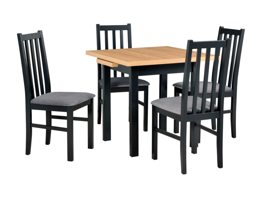 Jedálenský set – stôl MAX 7 a stoličky BOS 10 Jedálenský set – stôl MAX 7 a stoličky BOS 10