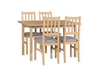 Jedálenský set – stôl MAX 10 a stoličky BOS 4 Jedálenský set – stôl MAX 10 a stoličky BOS 4