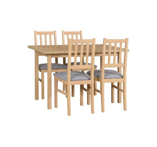 Jedálenský set – stôl MAX 10 a stoličky BOS 4 Jedálenský set – stôl MAX 10 a stoličky BOS 4