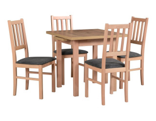 Jedálenský set – stôl MAX 7 a stoličky BOS 4 Jedálenský set – stôl MAX 7 a stoličky BOS 4