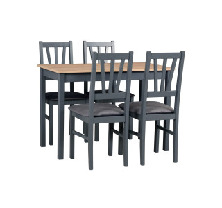 Jedálenský set – stôl MAX 2 a stoličky BOS 5 Jedálenský set – stôl MAX 2 a stoličky BOS 5