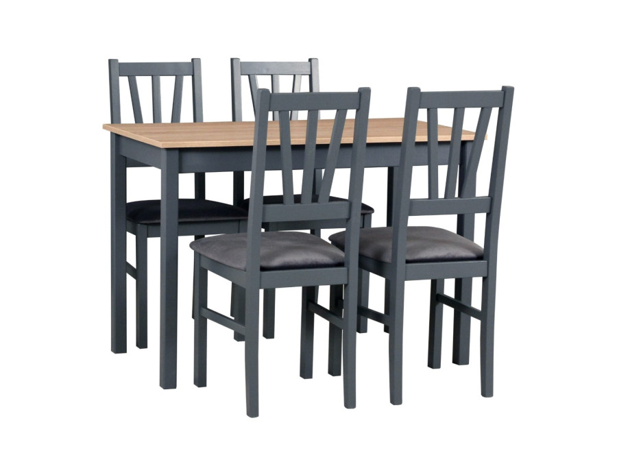 Jedálenský set – stôl MAX 2 a stoličky BOS 5 Jedálenský set – stôl MAX 2 a stoličky BOS 5