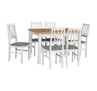 Jedálenský set – stôl MAX 5 a stoličky BOS 5 Jedálenský set – stôl MAX 5 a stoličky BOS 5