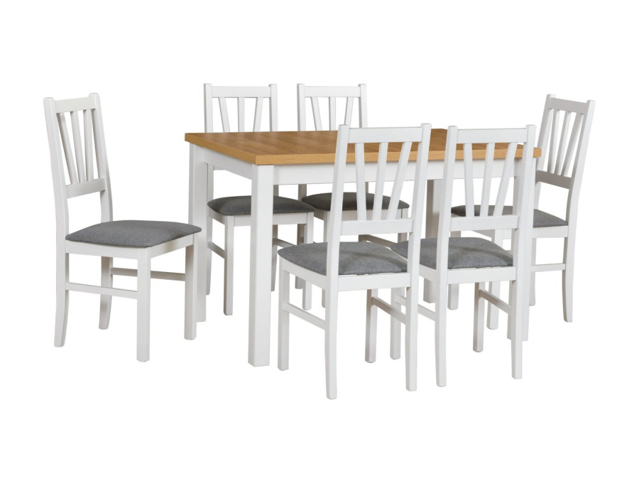 Jedálenský set – stôl MAX 5 a stoličky BOS 5 Jedálenský set – stôl MAX 5 a stoličky BOS 5
