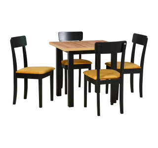 Jedálenský set – stôl MAX 8 a stoličky HUGO 1 Jedálenský set – stôl MAX 8 a stoličky HUGO 1