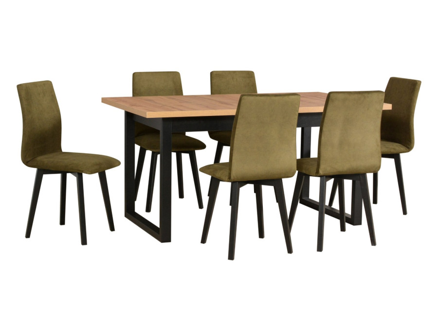 Jedálenský set – stôl IKON 3 L a stoličky LUNA 2 Jedálenský set – stôl IKON 3 L a stoličky LUNA 2