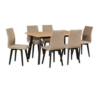 Jedálenský set – stôl OSLO 5 a stoličky LUNA 2