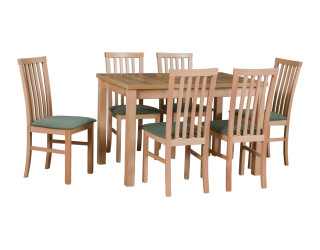Jedálenský set – stôl MAX 5 a stoličky MILANO 1 Jedálenský set – stôl MAX 5 a stoličky MILANO 1