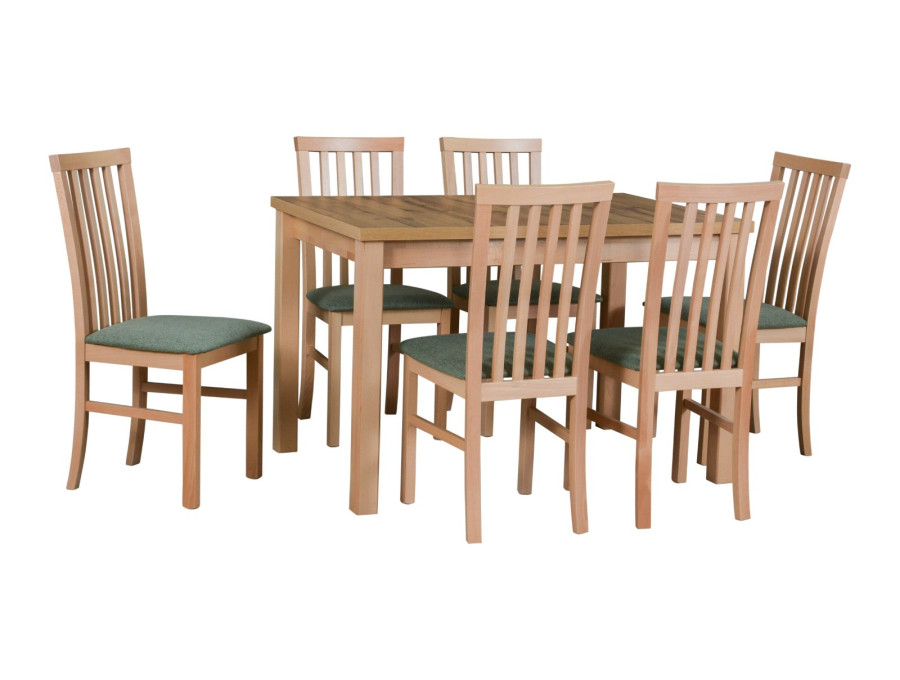 Jedálenský set – stôl MAX 5 a stoličky MILANO 1 Jedálenský set – stôl MAX 5 a stoličky MILANO 1