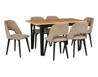 Jedálenský set – stôl IKON 5 a stoličky MONTI 4