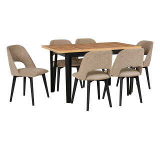 Jedálenský set – stôl IKON 5 a stoličky MONTI 4