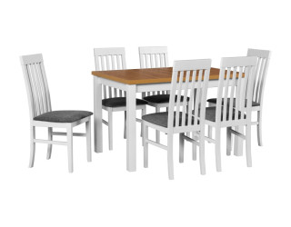 Jedálenský set – stôl MAX 5 a stoličky NILO 1 Jedálenský set – stôl MAX 5 a stoličky NILO 1