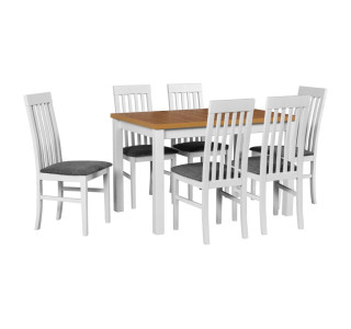 Jedálenský set – stôl MAX 5 a stoličky NILO 1 Jedálenský set – stôl MAX 5 a stoličky NILO 1
