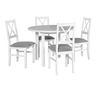 Jedálenský set – stôl POLI 2 a stoličky NILO 10 Jedálenský set – stôl POLI 2 a stoličky NILO 10