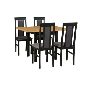 Jedálenský set – stôl MAX 7 a stoličky NILO 2 Jedálenský set – stôl MAX 7 a stoličky NILO 2