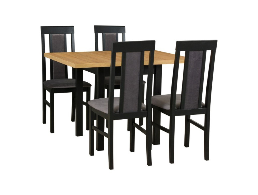 Jedálenský set – stôl MAX 7 a stoličky NILO 2 Jedálenský set – stôl MAX 7 a stoličky NILO 2