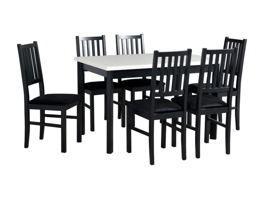 Jedálenský set – stôl MAX 5 P a stoličky NILO 7 Jedálenský set – stôl MAX 5 P a stoličky NILO 7