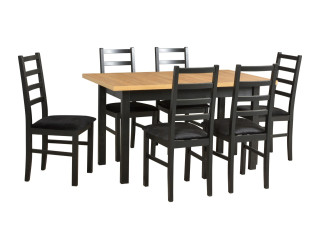 Jedálenský set – stôl MODENA 1 XL a stoličky NILO 8