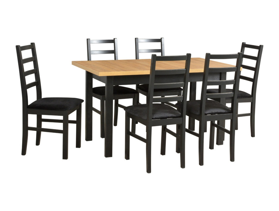 Jedálenský set – stôl MODENA 1 XL a stoličky NILO 8 Jedálenský set – stôl MODENA 1 XL a stoličky NILO 8