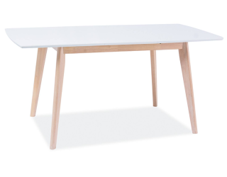 Jedálenský stôl COMBO II Biela/Dub bielený