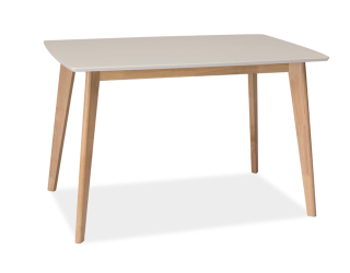 Jedálenský stôl COMBO Dub bielený /Biela