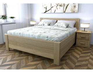 Dubová posteľ Sofia s úložným priestorom