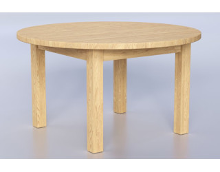 Jaseňový okrúhly jedálenský stôl Bruno