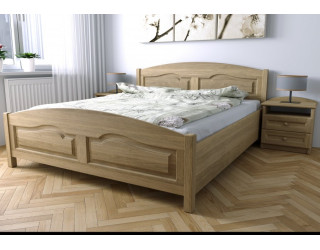 Dubová posteľ Vanesa s úložným priestorom